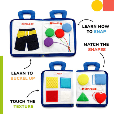 QuietPlay Boek | Interacción silenciosa - Juguete educativo para bebés y niños pequeños